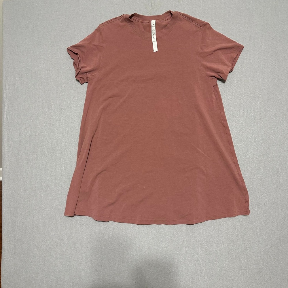 Lululemon Love Tee Mauve Rose Pima Cotton Short Sleeve T-Shirt Size 4